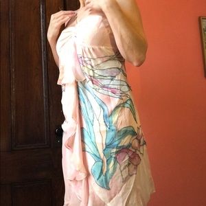 Rebecca Taylor beaded and painted silk dress